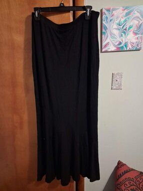 Mossimo Black Maxi Skirt Size Large